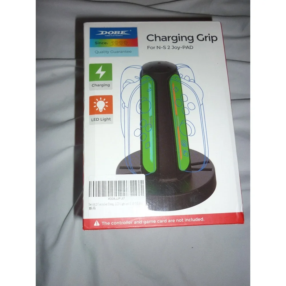 DOBE Charging Grip for Nintendo Switch Joy-Con LED Light‎ USB-C TNS-1188 Black